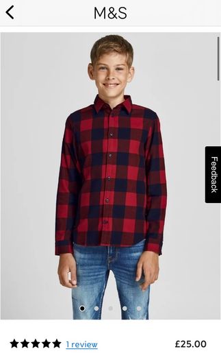 M&S 100% cotton boys shirt age 4-5