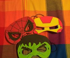 Superhero masks (pack of three)