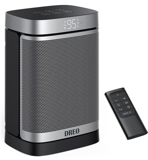 Space Heater Atom One, 3-Mode 3-Speed 70 Degree Oscillating Electric PTC Ceramic Heater with Thermostat, 1-12H Timer, Remote Control, Overheating & Tip Over Protection,Energy-Saving-ECO-Mode (FREE POSTAGE)