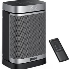 Space Heater Atom One, 3-Mode 3-Speed 70 Degree Oscillating Electric PTC Ceramic Heater with Thermostat, 1-12H Timer, Remote Control, Overheating & Tip Over Protection,Energy-Saving-ECO-Mode (FREE POSTAGE)
