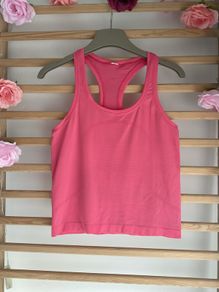 Lululemon size 10 race back top coral shade