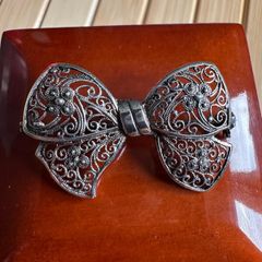 Antique filigree silver Brooch