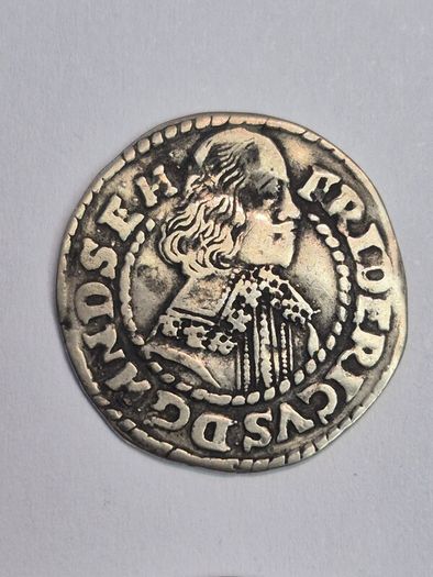 coin Denmark 1648  silver thaler 1.16 Frederick 3