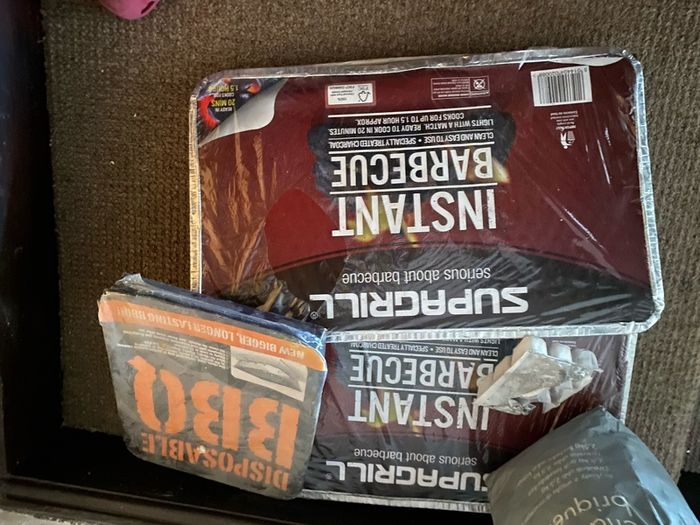 3 disposable barbecue