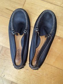 Leather mocassins Brown Mod8 French size 4 36