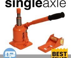 Kojack Hydraulic Jack for single axel caravan