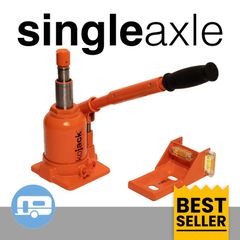 Kojack Hydraulic Jack for single axel caravan