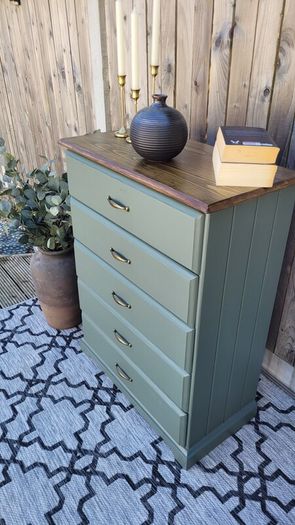 Stunning Customised Solid Wood Chest of drawers.