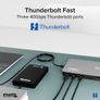 Plugable Thunderbolt 4 Docking Station for 4K Quad Monitors, 100W Laptop Charging Image 3