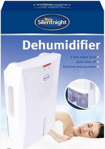 Silentnight DEHUMIDIFIER Auto Shut Off - 2L Water Tank - Slimline and Portable