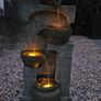 Home Garden Water Solar Fountain with Light Image 4