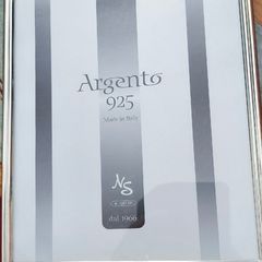 Argento 925/1000 Sterling Silver 7 x 9 inches Picture Frame-Handmade in Italy