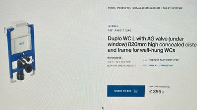 Roca Wall Hung Toilet