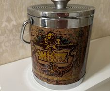 Vintage 1970s Old World Map Ice Bucket Typvs Orbis Terrarvm