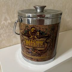 Vintage 1970s Old World Map Ice Bucket Typvs Orbis Terrarvm