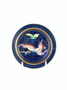 Vintage cloisonne plate
