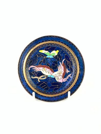 Vintage cloisonne plate