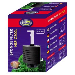 Aqua Nova NSF-C 200L - corner sponge filter