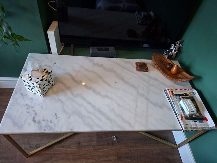 Coffee Table White Marble