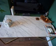Coffee Table White Marble
