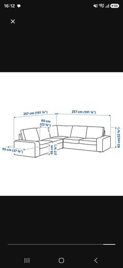 4 Seater L shaped Sofa