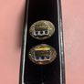 Rare Gold Silver Cufflink Humko Image 2