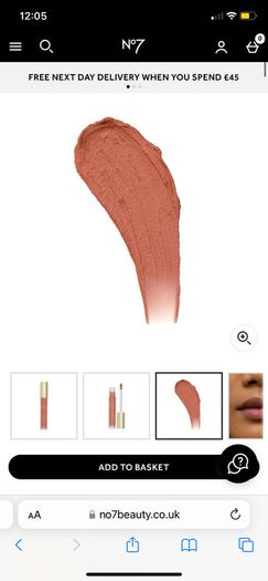 No 7 soft blur lip creme in peach nude