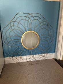 Decorative gold mirror