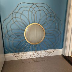 Decorative gold mirror