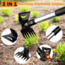 Weed Remover Tool 2-in-1 Weed Rake & Hoe Combo, Heavy Duty Manual Weed Puller with 40-148cm Adjustable Long Handle, Ergonomic Weeding Tools for Lawn, Yard, Patio, Garden Image 7
