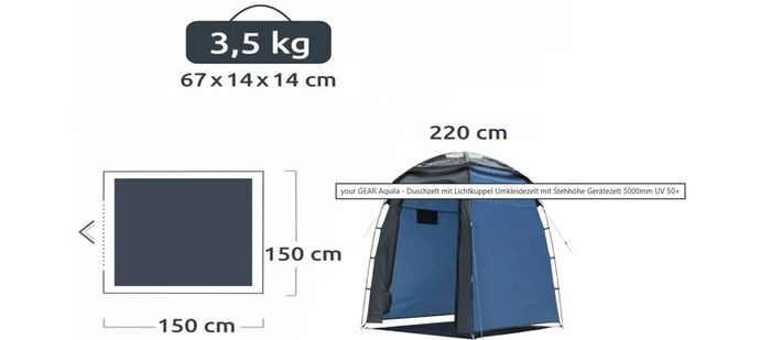 Shower & Changing Tent XXL