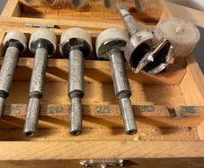 Vintage woodworking drill bit set 15mm-35mm