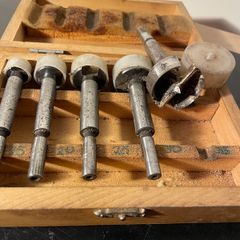 Vintage woodworking drill bit set 15mm-35mm