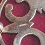 Stamped silver St Magnus cross brooch, with pouch, D18 freepost Image 7