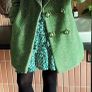 Green Herringbone Coat - Women's Medium Image 2