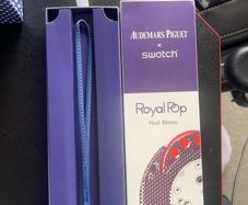 Ap X Swatch Royal Blue Watch New