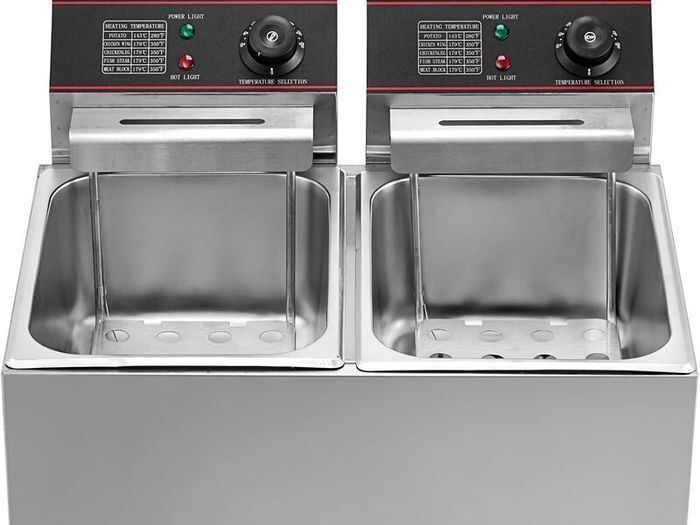 Electric Deep Fryer 12L 5000W Twin Basket