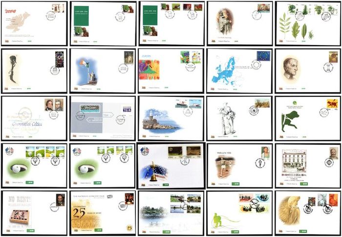 Collection 2006 Ireland Commemorative Stamps An Post First Day Cover (FDC). Collection of 25 covers.