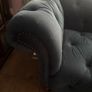 Beautiful blue velvet Chesterfield sofa Image 4