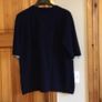 Ladies Jigsaw Navy Blue Short sleeve Wool & Cashmere jumper size  M 12/14 includes post Image 3