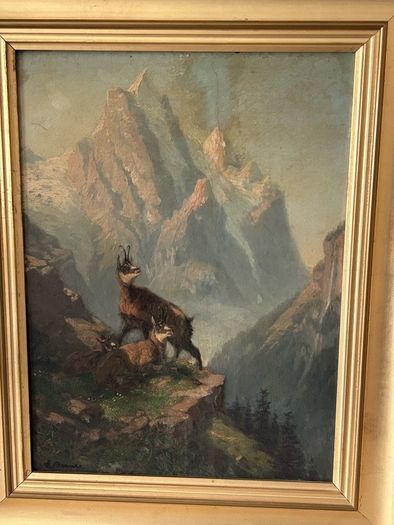 Antique oil painting by Eduard Buhler
