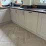 kitchen units from in-house panelling centre in alderley cashmere and navy blue Image 5