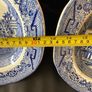 Vintage / Antique x2 Medium Size Blue Willow Oval Serving Platters Image 5