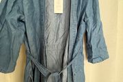 New Denim Kimono Style Jacket with tie Belt