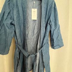 New Denim Kimono Style Jacket with tie Belt