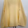 Yellow V Neck Long-Sleeve Shirt with button up Image 4