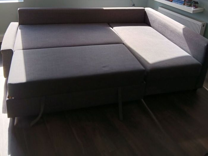IKEA corner couch. Converts to double bed