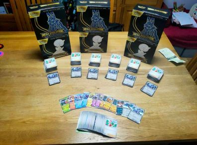 Mega Evolutions ETBs open Full set Cards Base and Holos