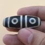 Vintage 4 Eyes Himalayan Tibetan Agate Bead Amulet Image 8