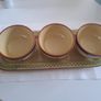 M&S Tuscany Pottery Chips & Dips Set - Perfect Condition Image 2